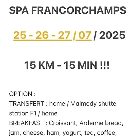 Séjour chez l'habitant Au Chant D'oiseau Amblève